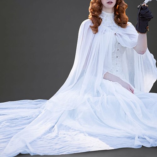 

Sleeveless Pure / Elegant Chiffon Wedding / Wedding Party Shawl Wrap / Shawls / Women's Wrap With Pure Color