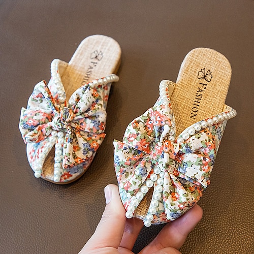 

Girls' Flats Children's Day Daily PU Slippers Big Kids(7years ) Little Kids(4-7ys) Daily Butterfly Blue Pink Fall Summer