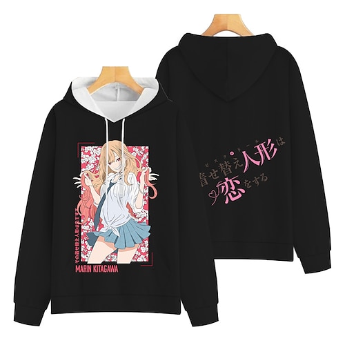 

Inspired by My Dress-up Darling Marin Kitagawa Hoodie Manga Back To School Anime Harajuku Graphic Kawaii Hoodie For Men's Women's Unisex Adults' Hot Stamping 100% Polyester