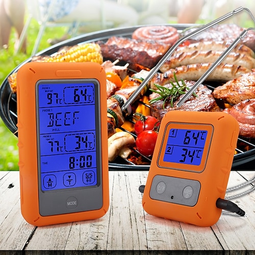 

Wireless Kitchen Thermometer Digital Meat Temperature Test TS-TP20 Grill Oven Thermo With Timer Probes For BBQ Food Oven Smoker