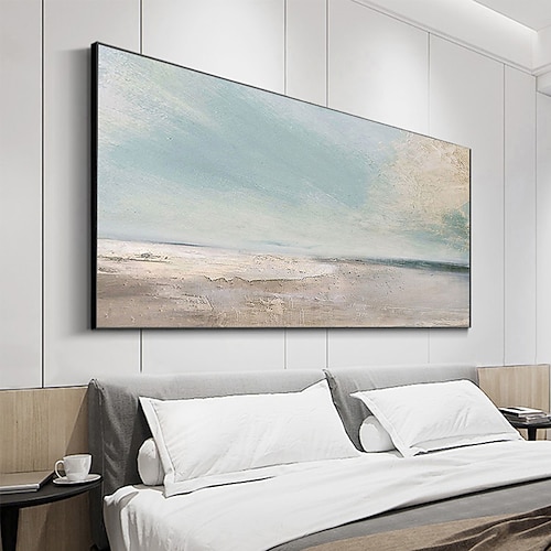  Peinture à l'huile faite à la main toile art mural décoration paysage marin abstrait peinture plage océan pour la décoration intérieure roulé sans cadre peinture non étirée