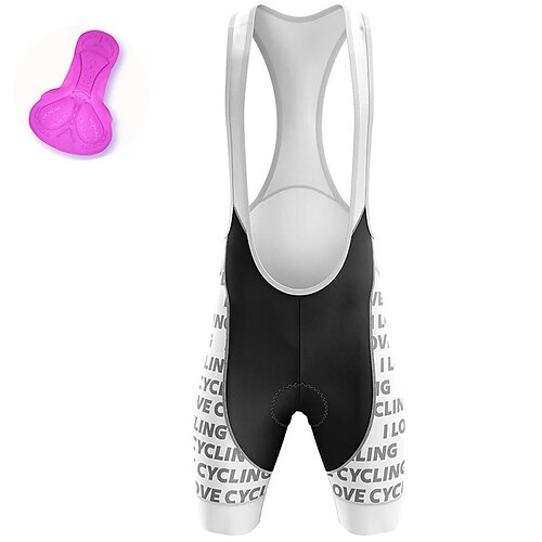 

21Grams Women's Cycling Bib Shorts Bike Bib Shorts Mountain Bike MTB Road Bike Cycling Sports 3D Pad Cycling Breathable Quick Dry White Polyester Spandex Clothing Apparel Bike Wear / Stretchy