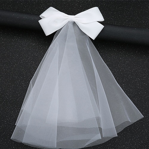 

One-tier Vintage Inspired / Sweet Wedding Veil Chapel Veils / Cathedral Veils with Pure Color 15.75 in (40cm) Tulle