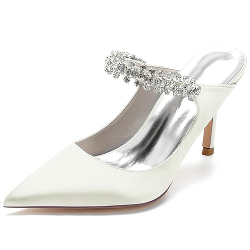 

Femme Chaussures de mariage Chaussures habillées Mariage Talons de mariage Sandales de mariage Chaussures de mariée Eté Strass Cristal Talon Aiguille Bout pointu Luxueux Elégant Satin Mocassins