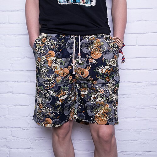 

Men's Swim Shorts Swim Trunks Board Shorts Bottoms Breathable Quick Dry Drawstring With Pockets - Swimming Surfing Beach Water Sports Painting Summer