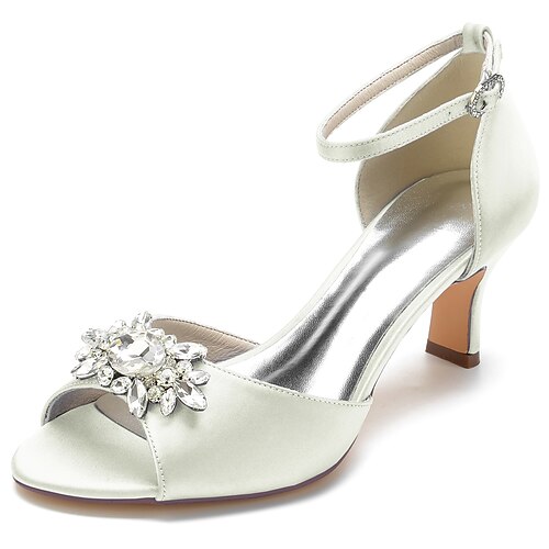 

Femme Chaussures de mariage Chaussures habillées Sandales à bride de cheville Mariage Sandales de mariage Chaussures de mariée Eté Strass Cristal Paillette Brillante Talon Bottier Talon à bride