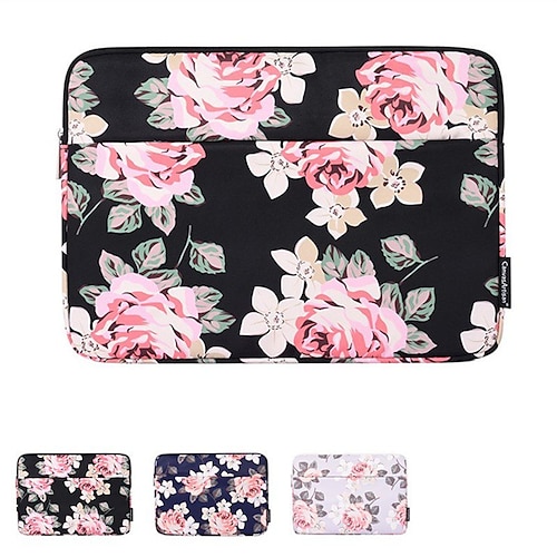 

Laptop Sleeves 12"" 14"" 13"" inch Compatible with Macbook Air Pro, HP, Dell, Lenovo, Asus, Acer, Chromebook Notebook Waterpoof Shock Proof Polyester Flower for Travel Colleages & Schools