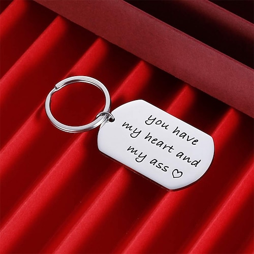 

Valentines Day Gift Car Keychain for Husband Boyfriend From Girlfriend Wife Anniversary Birthday Gifts For Couple Keyring Women Men You Have My Heart Him Her Wedding 1PCS