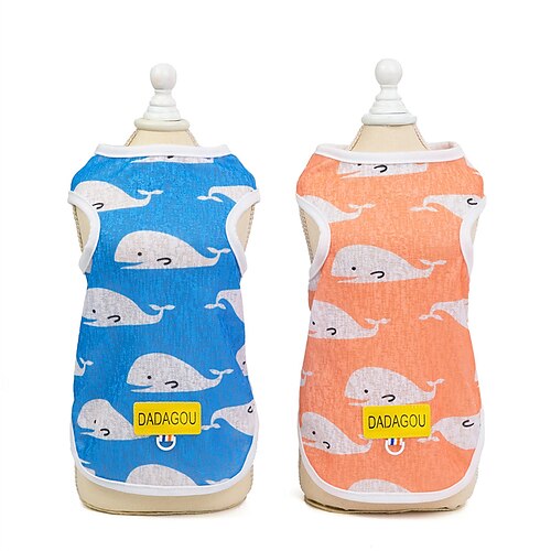 

Dog Cat Vest Animal Cute Sweet Dailywear Casual / Daily Dog Clothes Puppy Clothes Dog Outfits Soft Orange Blue Costume for Girl and Boy Dog Cotton S M L XL 2XL
