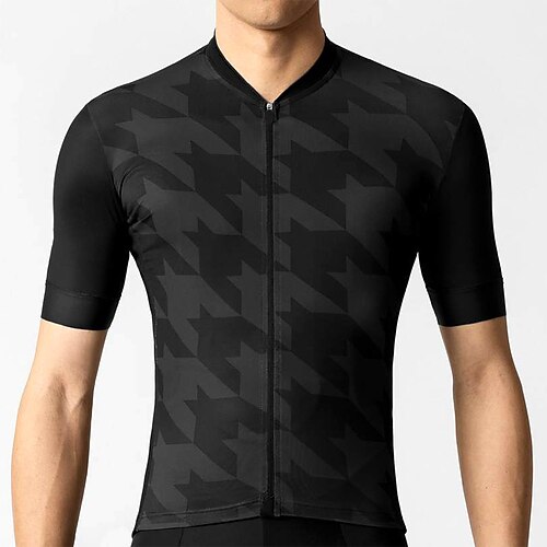 

21Grams Men's Cycling Jersey Short Sleeve Bike Top with 3 Rear Pockets Mountain Bike MTB Road Bike Cycling Breathable Quick Dry Moisture Wicking Reflective Strips White Black Blue Polyester Spandex