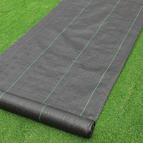 

100500cm Heavy Duty Weed Barrier Landscape Fabric for Outdoor Gardens Non Woven Weed Blockr Fabric - Garden Landscaping Fabric Roll - Weed Control Fabric (3FTx15FT)