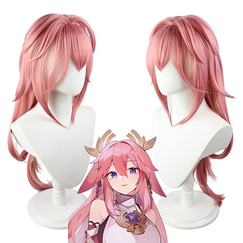

Cosplay Unisex Japanese Cosplay s Rosy Pink Solid Colored / Wig