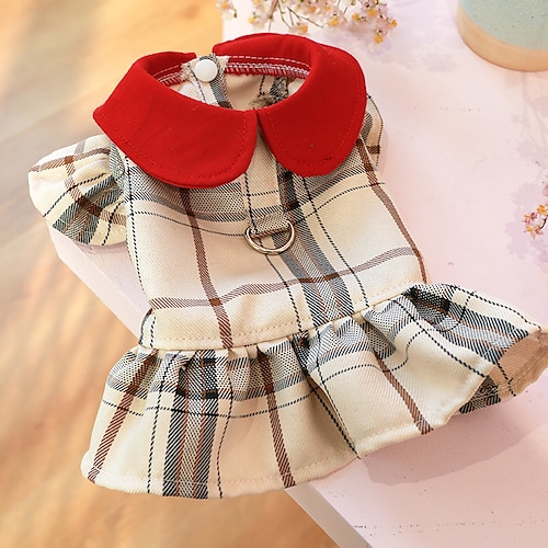 

Dog Cat Skirt Plaid / Check Stripes Bowknot Adorable Cute Dailywear Casual / Daily Dog Clothes Puppy Clothes Dog Outfits Soft Black / White Costume for Girl and Boy Dog Polyester XS S M L XL