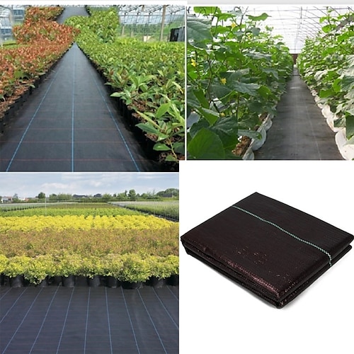 

Landscape Fabric Garden Weed Barrier Heavy-Duty Weed Control Block Gardening Antigrass Ground Cover Mat