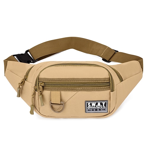 

Hombre Bolsos de hombro de la honda Paño Oxford Exterior Diario Cremallera Brillante Ocre Amarillo Negro Marrón