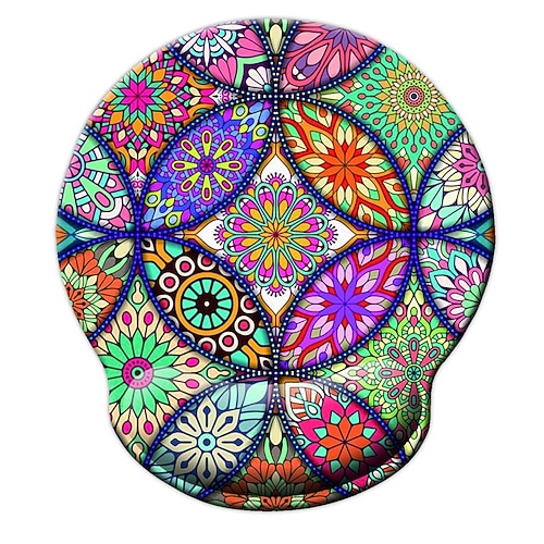 

Wrist Rest Mouse Pad 9.88.9 inch Non-Slip Silicone Cloth Memory Foam Mousepad for Computers Laptop PC Office Home Gaming
