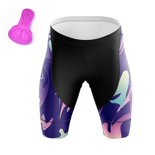 

21Grams Women's Bike Shorts Cycling Padded Shorts Bike Padded Shorts / Chamois Mountain Bike MTB Road Bike Cycling Sports 3D Pad Cycling Breathable Quick Dry Blue Polyester Spandex Clothing Apparel