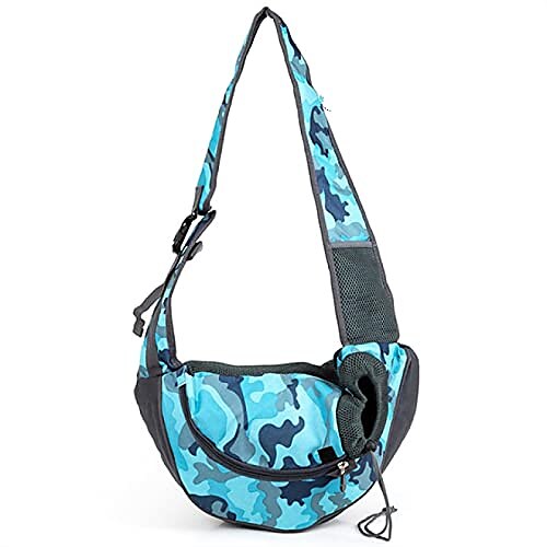 

Outdoor Travel Dog Shoulder Bag Mesh Oxford Single Comfort Sling Handbag Pouch S-402210Cm Camouflageblue