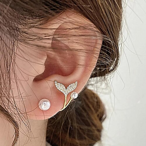 

1 Pair Stud Earrings For Women's Anniversary Street Engagement Alloy Classic Mermaid