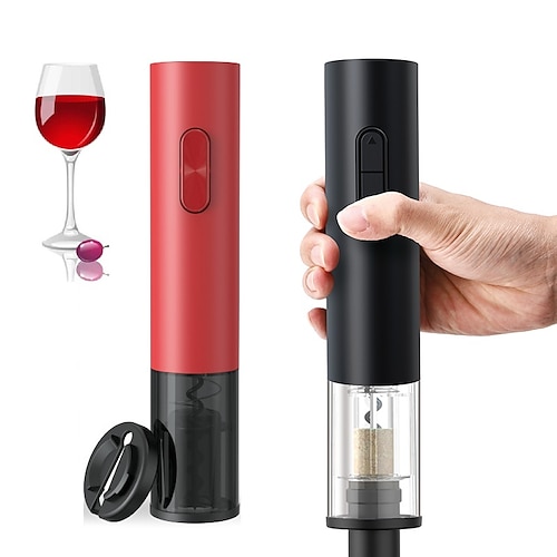 

Electric Red Wine Corkscrew Automatic Grape Wine Bottle Opener Illuminated Foil Cutter Take Out Cork Kitchen Gadgets