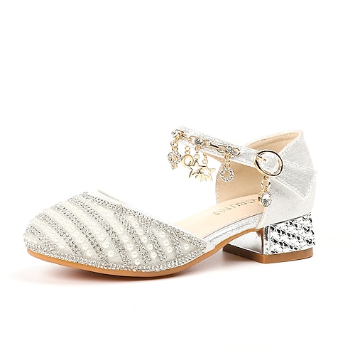 

Girls' Heels Sandals Flower Girl Shoes Princess Shoes School Shoes Rubber PU Breathability Non-slipping Height-increasing Princess Shoes Big Kids(7years ) Little Kids(4-7ys) Daily Walking Shoes