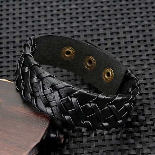

Men's Bracelet Bangles Classic Imagine Personalized Stylish Fashion Trendy Casual / Sporty Hard Leather Bracelet Jewelry Black / Coffee For Party Gift Daily Prom Festival