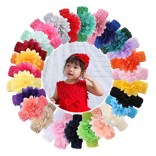 

Bebê Para Meninas Ativo / Doce Diário Branco / Azul / Vermelho Floral / Cor Sólida Estilo Floral Poliéster Acessórios de Cabelo Verde / Azul / Branco Tamanho infantil