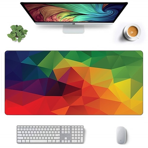 

Basic Mouse Pad Large Size Desk Mat 35.415.7 inch Non-Slip with Stitched Edges Rubber Cloth Mousepad for Computers Laptop PC Office Gaming