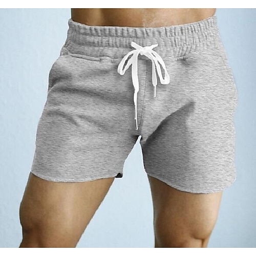 

Per uomo Pantaloncini sportivi Pantaloncini attivi Pantaloni della tuta Pantaloncini Running A cordoncino Tinta unita All'aperto Sport Breve Giornaliero Fine settimana Cotone Per sport Taglia piccola