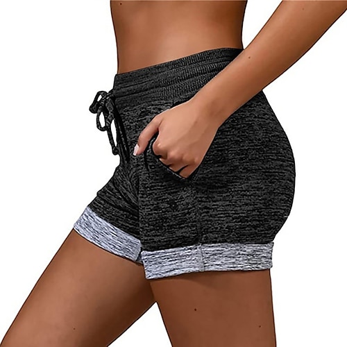 

yellowstone yellowstone explosive yoga casual lace up elastic sports shorts