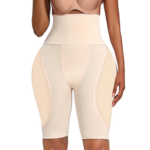 

Women's Shapewear Casual / Sporty Shorts Short Pants Weekend Yoga Stretchy Solid Colored Tummy Control Butt Lift High Waist Skinny Black Beige S M L XL XXL