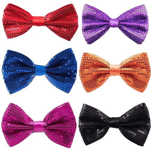 

Kids / Toddler Boys' Active Formal / Festival Solid Colored Sequins / Bow Polyester Ties & Bows Green / Black / Purple Kid onesize