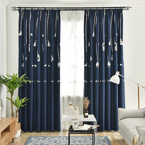 

2 Panel Window Curtain Drapes Window Treatments Room Darkening Grommet Rod Pocket For Living Room Bed Room Childrens