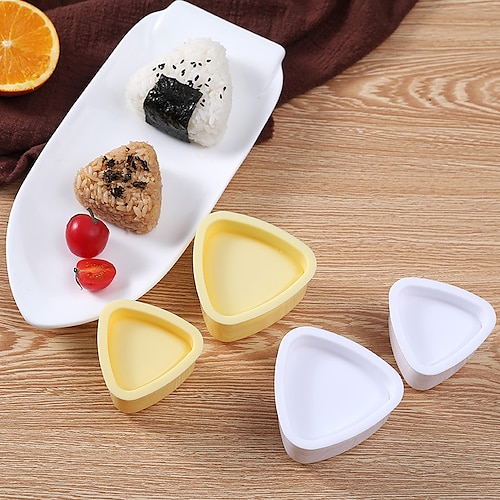 

2pcs/set Triangle Sushi Rice Ball Mold Durable Triangle Rice Press Mold DIY Sushi Mold Sushi Maker Mold Rice Ball Mold Tools Rice Ball