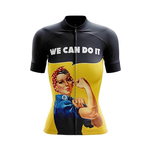 

21Grams Mulheres Camisa para Ciclismo Manga Curta Moto Blusas com 3 bolsos traseiros Ciclismo de Montanha Ciclismo de Estrada Respirável Secagem Rápida Pavio Humido Tiras Refletoras Branco Preto
