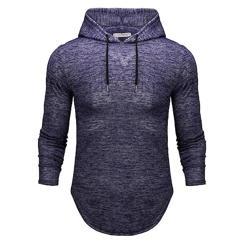 

Herren Hoodie Sweatshirt Kapuze Blau Wein Grau Schwarz Mit Kapuze Feste Farbe Casual Täglich Festtage Baumwolle Casual Groß und hoch sportlich Frühling Herbst Bekleidung Kapuzenpullover Sweatshirts