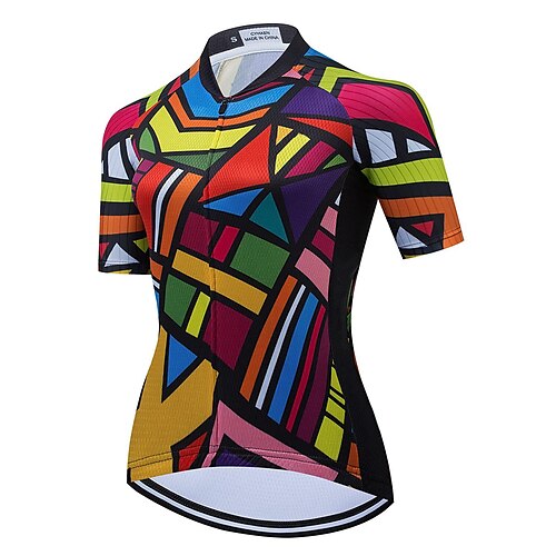 

21Grams Women's Cycling Jersey Short Sleeve Bike Top with 3 Rear Pockets Mountain Bike MTB Road Bike Cycling Breathable Quick Dry Moisture Wicking Reflective Strips Red Polyester Spandex Sports
