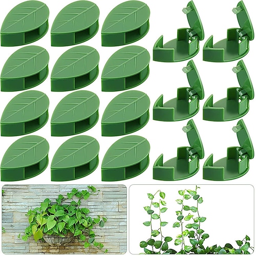 

20 Pieces Plant Climbing Wall Fixture Clips Self-Adhesive Invisible Vines Hook Support Garden Wall Fixer Wire Fixing Snap