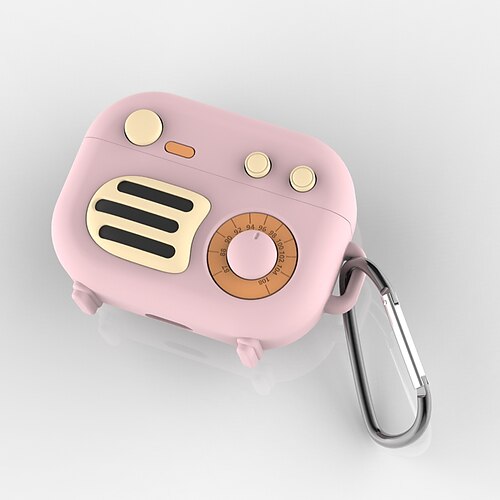 

Case Cover Compatible with AirPods Pro Shockproof Dustproof Vintage Silicone Headphone Case