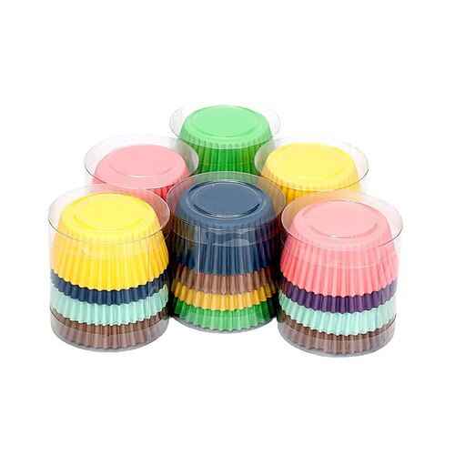 

100pcs Random Mixed Color Cupcake Cup