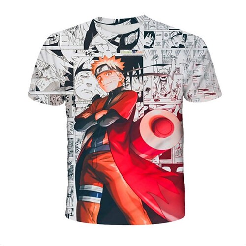 

Inspired by Naruto Anime Cartoon Manga Print 3D Harajuku Graphic T-shirt For Men's Women's Adults' 3D Print 100% Polyester