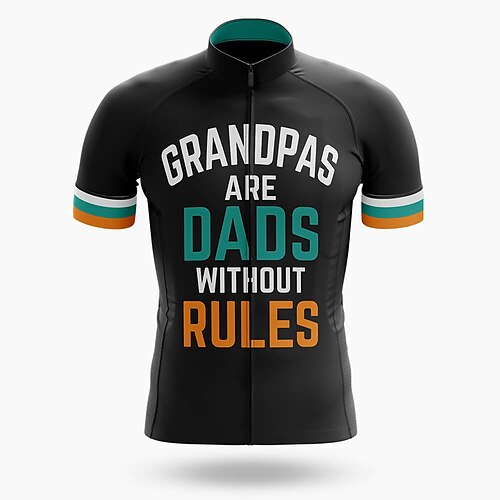 

21Grams Men's Cycling Jersey Short Sleeve Bike Top with 3 Rear Pockets Mountain Bike MTB Road Bike Cycling Breathable Quick Dry Moisture Wicking Reflective Strips Black Polyester Spandex Sports