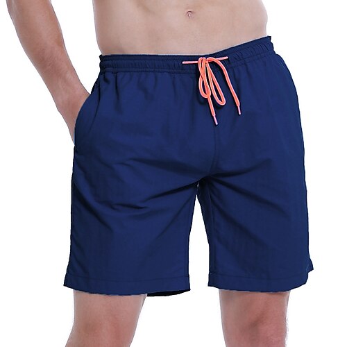 

Men's Swim Trunks Swim Shorts Quick Dry Board Shorts Bathing Suit Mesh Lining with Pockets Drawstring Swimming Surfing Beach Water Sports Solid Colored Summer