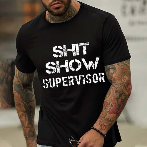 

Men's T shirt Tee Graphic Letter Crew Neck Blue Dark Gray Gray White Black Print Casual Holiday Short Sleeve Print Clothing Apparel Sports Fashion Designer Lightweight / Summer / Summer