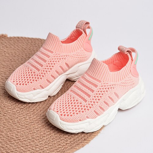 

Boys' Girls' Sneakers Sports Outdoors Casual Daily Knit Breathability Non-slipping Little Kids(4-7ys) Casual Daily Leisure Sports Outdoor Light Pink Red Light Black Spring Summer