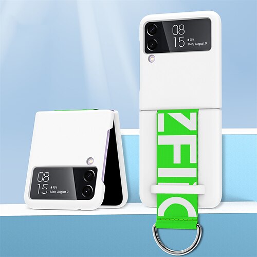 

Phone Case For Samsung Galaxy Full Body Case Waterproof Pouch Z Flip 3 Shockproof Dustproof Ring Holder Solid Colored TPU PC Metal
