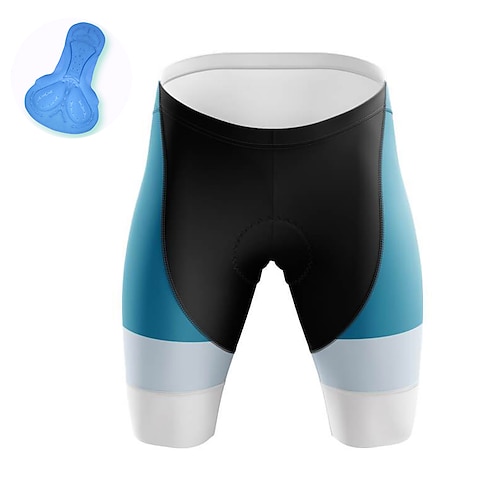 

21Grams Men's Bike Shorts Cycling Padded Shorts Bike Padded Shorts / Chamois Mountain Bike MTB Road Bike Cycling Sports Patchwork 3D Pad Cycling Breathable Quick Dry Blue Polyester Spandex Clothing