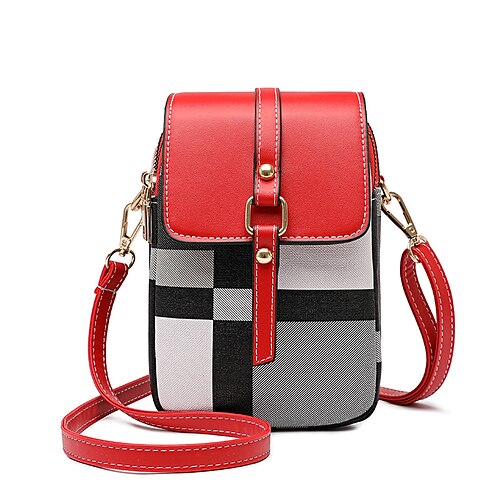 

Mobile Phone Bag Women's Winter Mini Bag Messenger Bag all-match Fashion Women's Bag Random Check Pattern