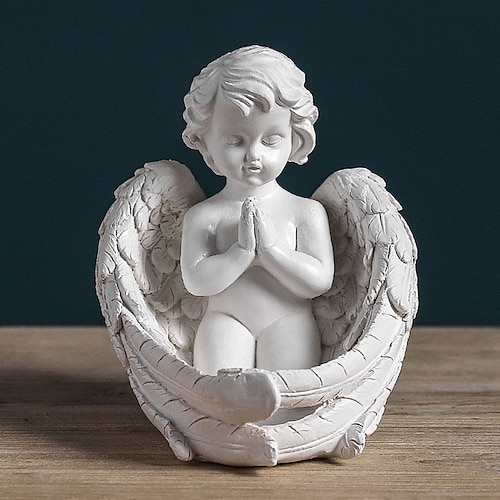 

Resin Angel Girl Figurines Nordic Fairy Garden Modern Resin Statues For Interior Home Shelf Decoration Christmas Gift