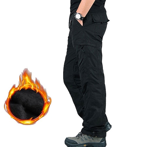 mens thermal cargo pants